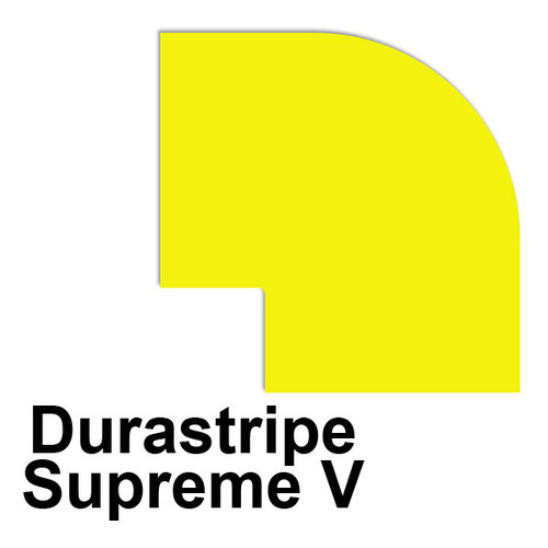 Durastripe Supreme V 90 Degree Round Angle Sweep - yellow Durastripe Supreme V 90 Degree Round Angle Sweep - yellow