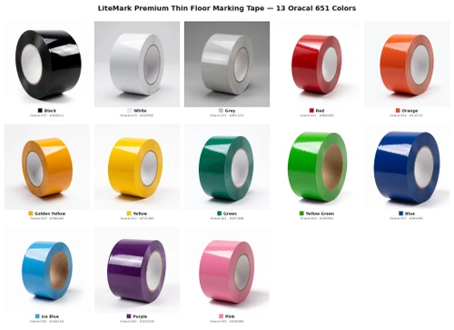 LiteMark Premium Thin Floor Marking Tape