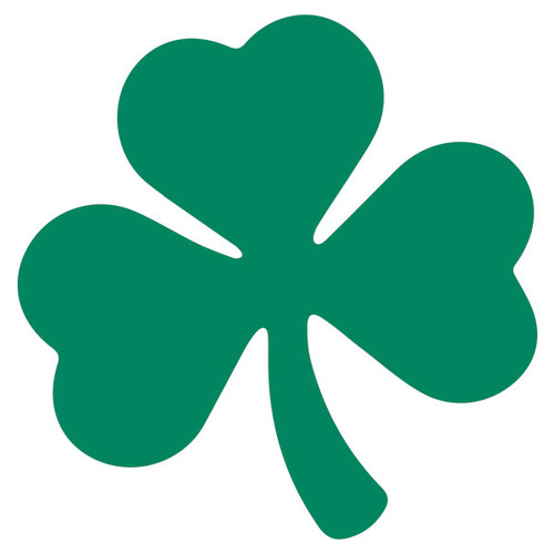 ifloortape 6 Inch Removable Vinyl Shamrock - 6 Per Pack