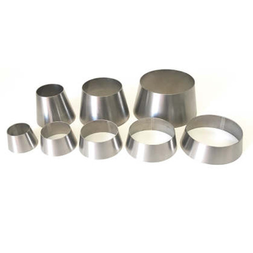 Ticon Industries 1-3/16in OAL 2.5in to 3.0in Titanium Transition Reducer Cone 1.2mm Thickness - 107-07663-4000