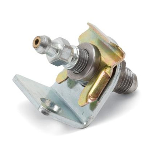 Russell Adapter Fitting -4 AN Male Flare to 3/8in. -24 Brake Bleeder Female - Clear Zinc Finish - 641380