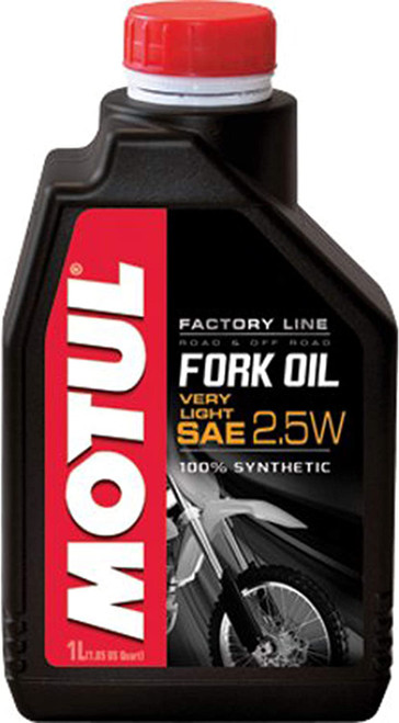Motul 1L Suspension FORK OIL Factory Line VERY LIGHT 2.5W - Synthetic Ester - Single - 105962-1