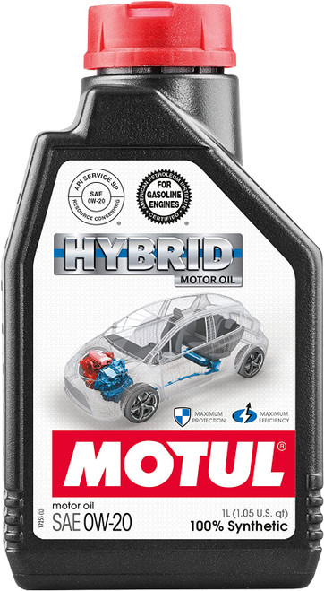 Motul 1L Hybrid Synthetic Motor Oil - 0W20 - Single - 107141-1