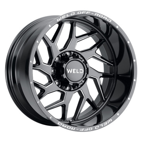 Weld Off-Road W117 20X9 Fulcrum 8X180 ET20 BS5.75 Gloss Black MIL 124.3 - W11709018575