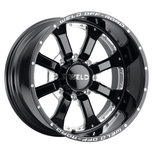 Weld Off-Road W125 20X9 Granada Six 6X139.7 ET00 BS5.00 Gloss Black MIL 106.1 - W12509084500