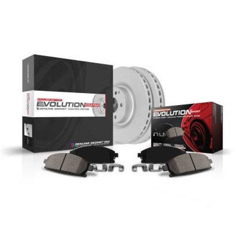 Power Stop 13-14 Audi A8 Quattro Rear Z23 Evolution Coated Brake Kit - CRK8850