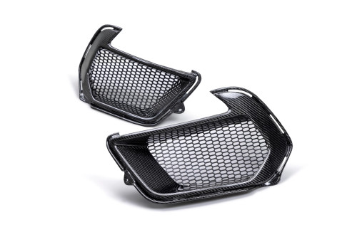 Anderson Composites 21-22 Ford Mustang Mach 1 Carbon Fiber Air Duct Bezels - AC-ADB21FDMUM1