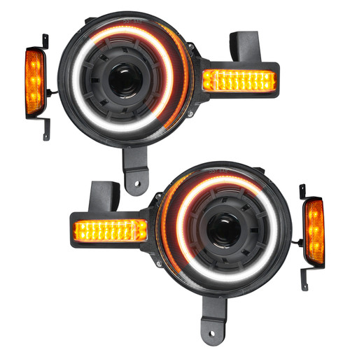 Oracle 2021+ Ford Bronco Oculus  Bi-LED Projector Headlights - Amber/White Switchback - 5886-023 Photo - Primary