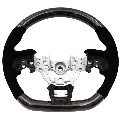BLOX Racing 22+ Subaru Carbon/Alcantara Steering Wheel Black Stitching - BXSW-50020-B User 1