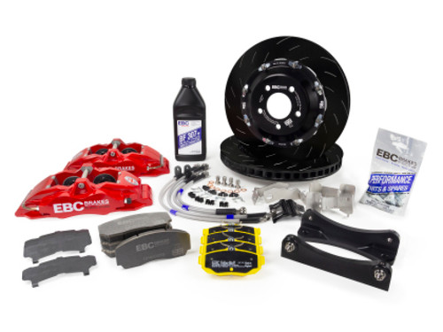 EBC Racing 01-13 Mini Cooper S R53/R56 1.6L Black Apollo-4 Calipers 330mm Rotors Front BBK - BBK019BLK-1 User 1