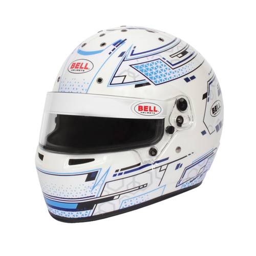 Bell RS7-K K2020 V15 BRUSA HELMET - Size 58-59 (White/Blue) - 1310A82 Photo - Primary