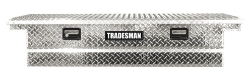 Tradesman Aluminum Cross Bed Low-Profile Truck Tool Box (60in.) - Brite - 111002LP User 1