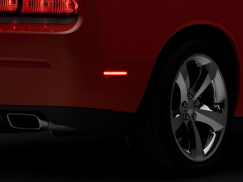 Raxiom 08-14 Dodge Challenger 11-14 Dodge Charger Axial Series LED Rear Side Marker Lights- Smoked - CH7123 Photo - Primary
