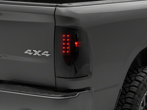 Raxiom 09-18 Dodge RAM 1500/2500/3500 Axial Series LED Tail Lights- BlkHousing- SmokedLens - R131283 Photo - Primary