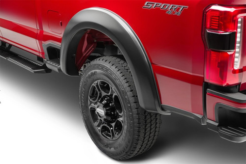 Bushwacker 23-24 Ford F-250/350 SuperDuty Extend-A-Fender Style Flares 2pc Rear - Black - 20150-02 Photo - Primary