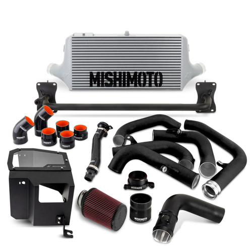 Mishimoto 2022+ WRX Intercooler Kit W/ Intake SL Core MWBK Pipes - MMINT-WRX-22AISLBK Photo - Primary