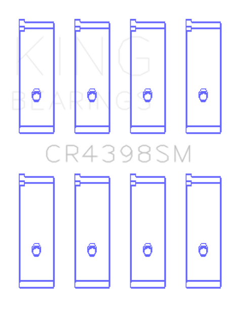 King Honda L13A4/L15A Connecting Rod Bearing Set - CR4398SM Photo - Primary