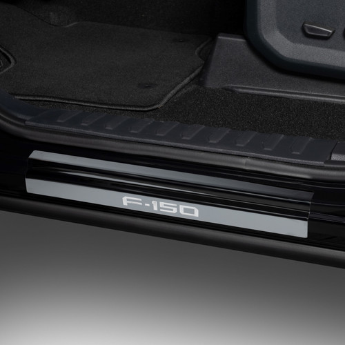 Putco 21-23 Ford Bronco w/Bronco Etching (4pcs) Black Platinum Door Sills - 95177BPFD Photo - Primary