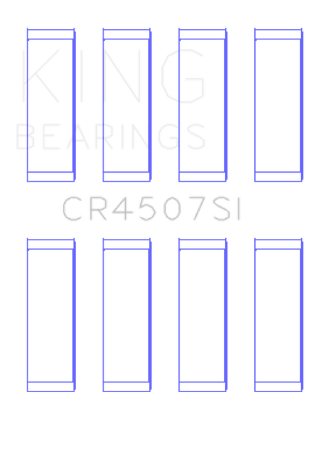 King Mazda MZR 2.3L 16V / Ford Duratec 2.3L 16V (Size .25) Connecting Rod Bearing Set (Set of 8) - CR4507SI0.25 Photo - Primary