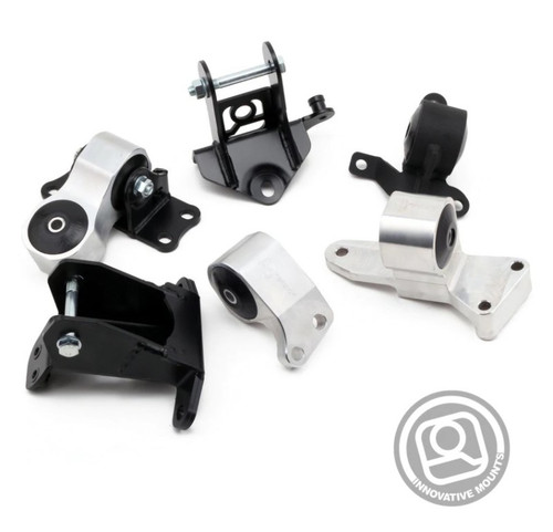 Innovative 06-11 Honda Civic Si K-Series Silver Billet Aluminum Mounts 75A Bushings (Not K24 Trans) - B90850-75A User 1