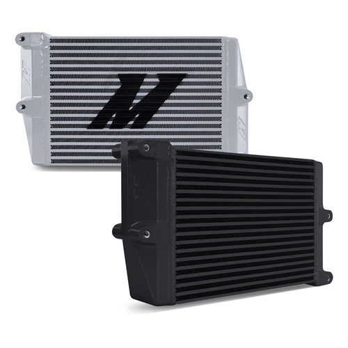 Mishimoto Heavy-Duty Oil Cooler - 10in. Opposite-Side Outlets - Black - MMOC-OO-10BK Photo - Primary