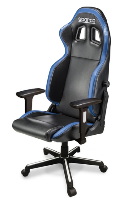 Sparco Game Chair ICON BLK/BLU - 00998NRAZ Photo - Primary