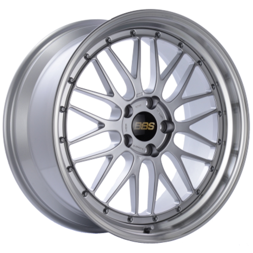 BBS LM 20x10 5x112 ET38 Diamond Silver Center / Diamond Cut Lip Wheel -82mm PFS/Clip Required - LM408DSPK User 1