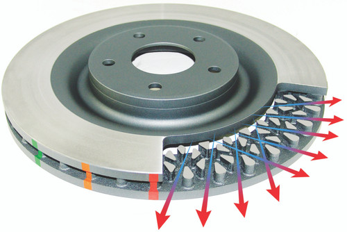 DBA Street T2 Slotted KP Rotor Street Flat Disc (Replaces AP CP4542-106/107) w/o Nuts - 2750.1S Photo - Primary