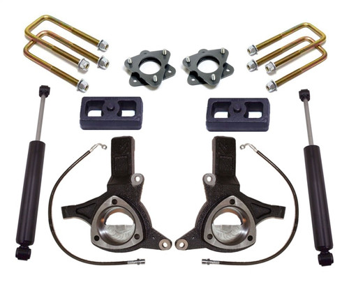 MaxTrac 07-16 GM C1500 2WD w/Cast Steel Susp. 6in/3in Spindle Lift Kit w/MaxTrac Shocks - K881364 Photo - Primary