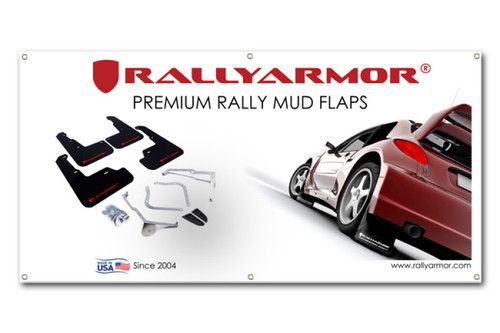 Rally Armor Vinyl Vendor Banner 3ft x 6ft - RA-VENBAN-WH User 1