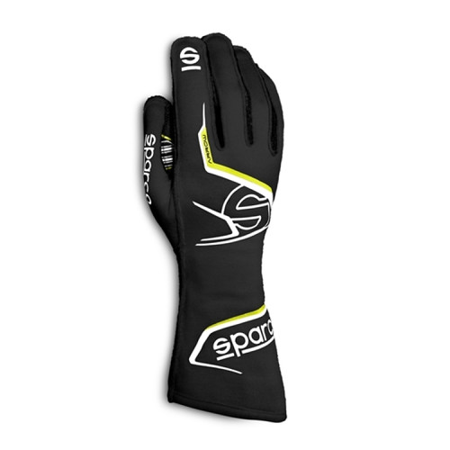 Sparco Gloves Arrow Kart 10 BLK/YEL - 00255710NRGF Photo - Primary