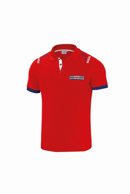 Sparco Polo Martini-Racing XXL Red - 01276MRRS5XXL Photo - Primary