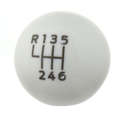 Ford Racing 15-19 Ford Mustang EcoBoost / GT w/ 6-Speed Manual Transmission Bullitt White Shift Knob - M-7213-M8B Photo - Primary