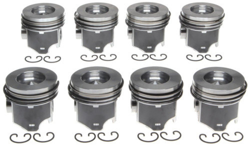 Mahle OE Ford 6.0L Diesel w/ Reduced Compression Distance by .010 Piston Set (Set of 8) w/ .02 Rings - 2243902WR020 User 1