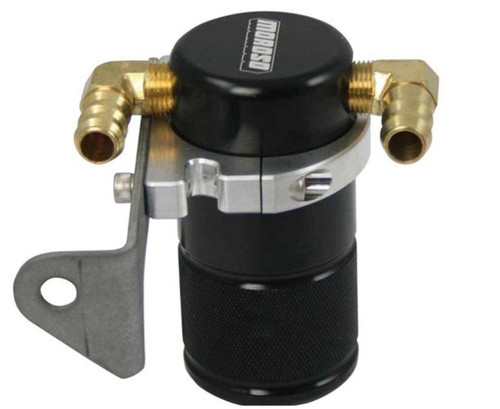 Moroso Chrysler 5.7L (w/Aftermarket Intake) Air/Oil Separator Catch Can - Billet Aluminum - Black - 85641 User 1