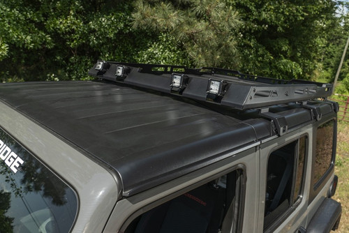 Rugged Ridge Roof Rack with Basket 18-20 Jeep Wrangler JL 4Dr Hardtops - 11703.04 Photo - Primary