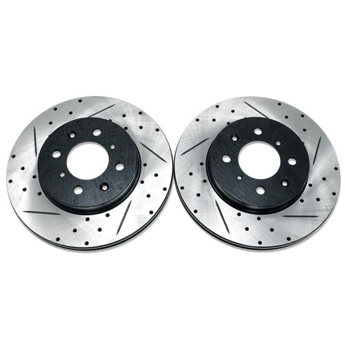 BLOX Racing 90-01 Acura Integra (Excl Type-R) Front Slotted & Drilled Rotors - Pair - BXBS-10200 User 1