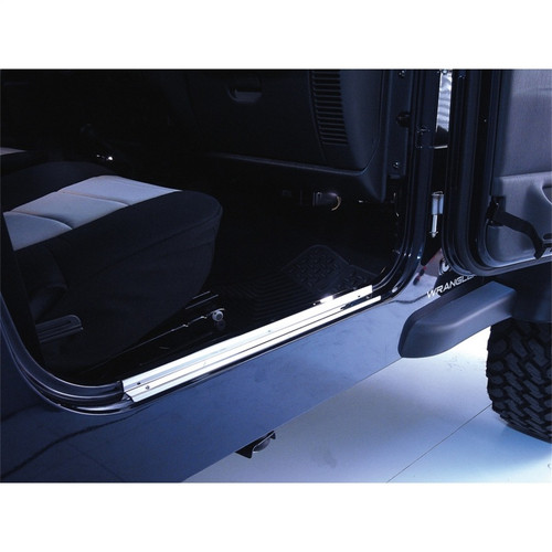 Rugged Ridge 97-06 Jeep Wrangler TJ Stainless Steel Door Entry Guards - 11119.03 Photo - Primary