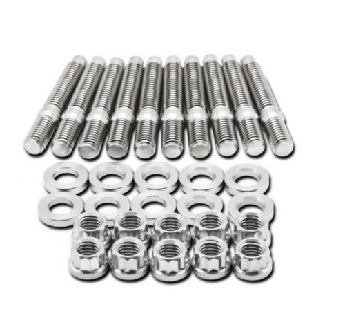 BLOX Racing SUS303 Stainless Steel Manifold Stud Kit M8 x 1.25mm 65mm in Length - 9-piece - BXFL-00309-9 User 1