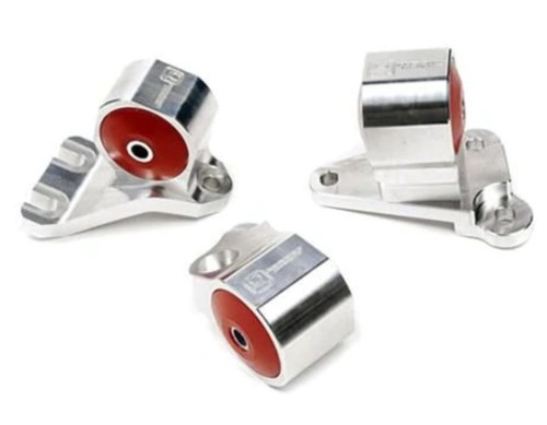 Innovative 90-91/92-93 Acura Integra GS-R Silver Aluminum Billet Mount Kit 95A Bushings (Cable) - B19350-95A User 1