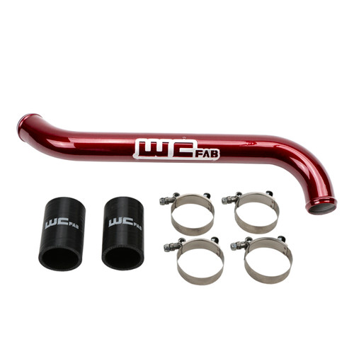 Wehrli 11-16 Chevrolet 6.6L LML Duramax Upper Coolant Pipe - WCFab Red - WCF100696-RED User 1