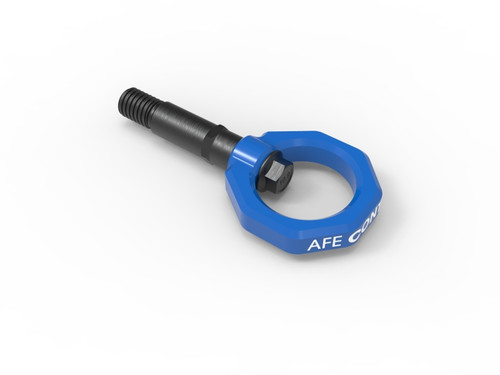 aFe Control Rear Tow Hook Blue 20-21 Toyota GR Supra (A90) - 450-721002-L Photo - Primary