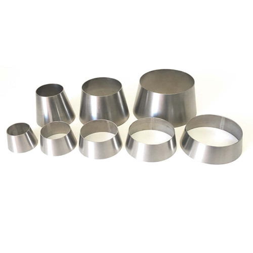 Ticon Industries 1-3/16in OAL 2.0in to 2.5in Titanium Transition Reducer Cone - 1.2mm Thickness - 107-06350-4000 User 1