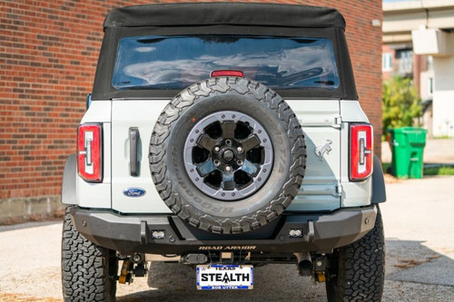 Road Armor 2021+ Ford Bronco Stealth Rear Slim Fit Bumper - Tex Blk - 6213R3B User 1