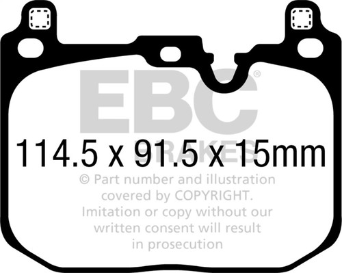 EBC 2018+ BMW X2 Greenstuff Front Brake Pads - DP62393 Photo - Primary