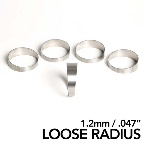 Ticon Industries 2.13in Diameter 2D Loose Radius 1.2mm/.047in Titanium Pie Cut - 5pk - 109-05401-0004 User 1