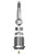 RockJock Currectlync Modular Extreme Duty Steering Rod End Cartridge GM 1T Taper - JK-9703CL Photo - Unmounted