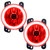 Oracle Lighting 10-15 Jeep Wrangler JK Pre-Assembled LED Halo Fog Lights -Red - 7159-003 Photo - Primary