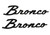 Ford Racing 2021+ Bronco Classic Script Fender Badges - Matte Black (Pair) - M-1447-BSMB Photo - Primary