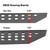 Go Rhino RB20 Slim Running Boards 57in. Cab Length - Bedliner Coating (No Drill/Mounting Brkt Req.) - 69400057ST Illustration Guide